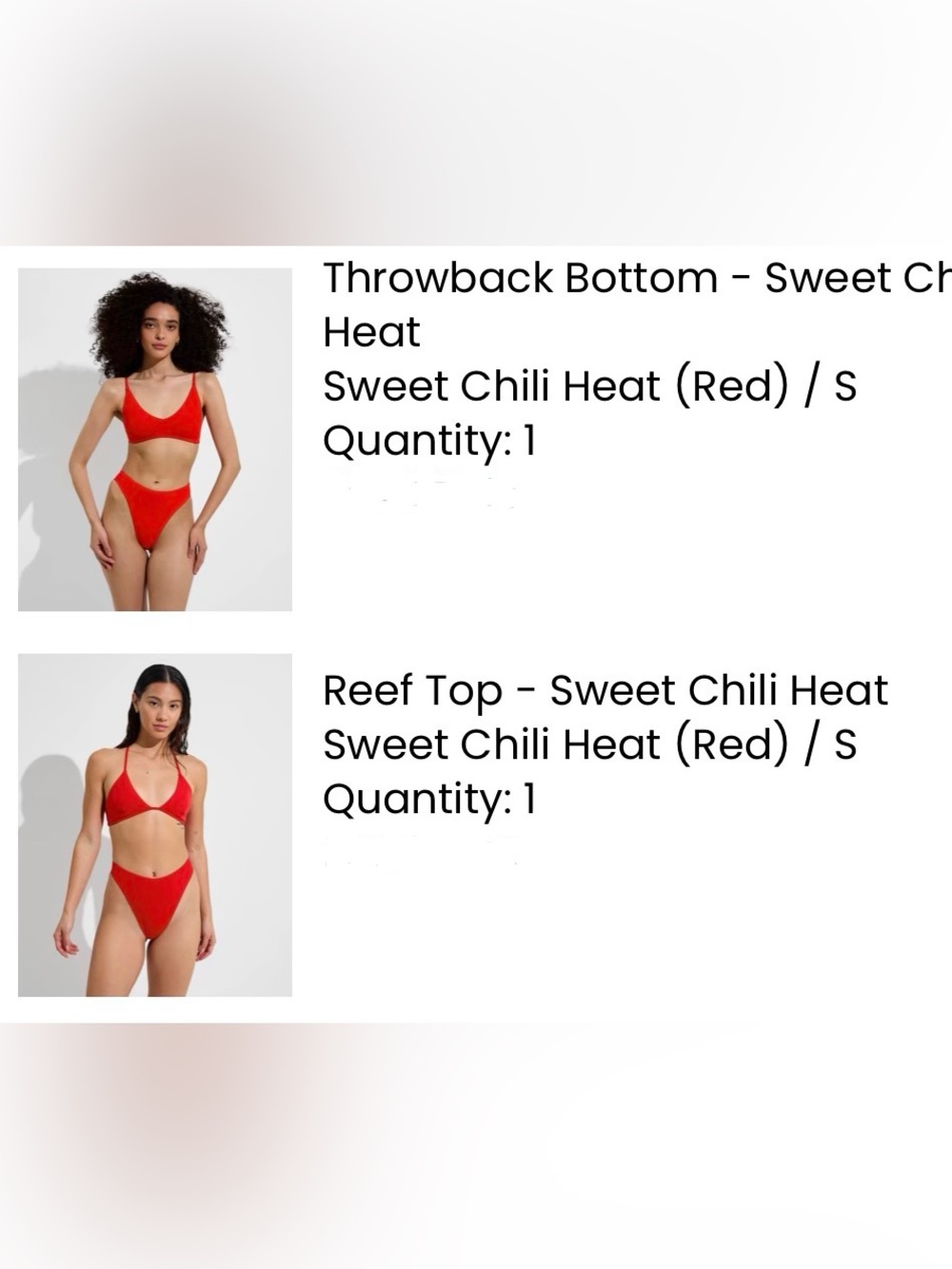 Left On Friday Red Bikini